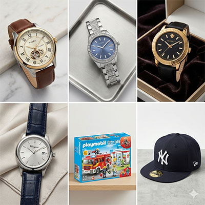 Watches and toys product range
